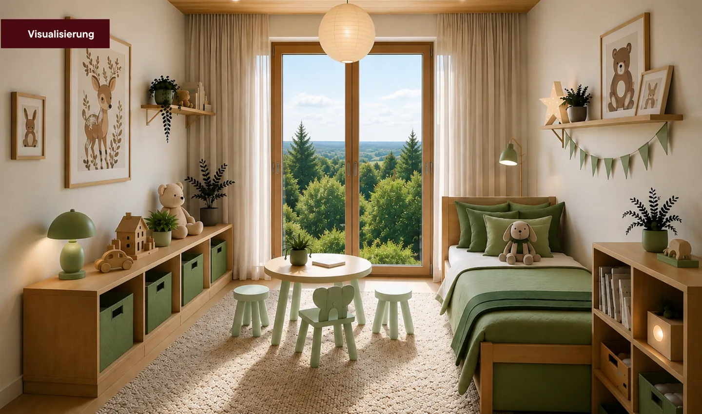 Kinderzimmer, Visualisierung