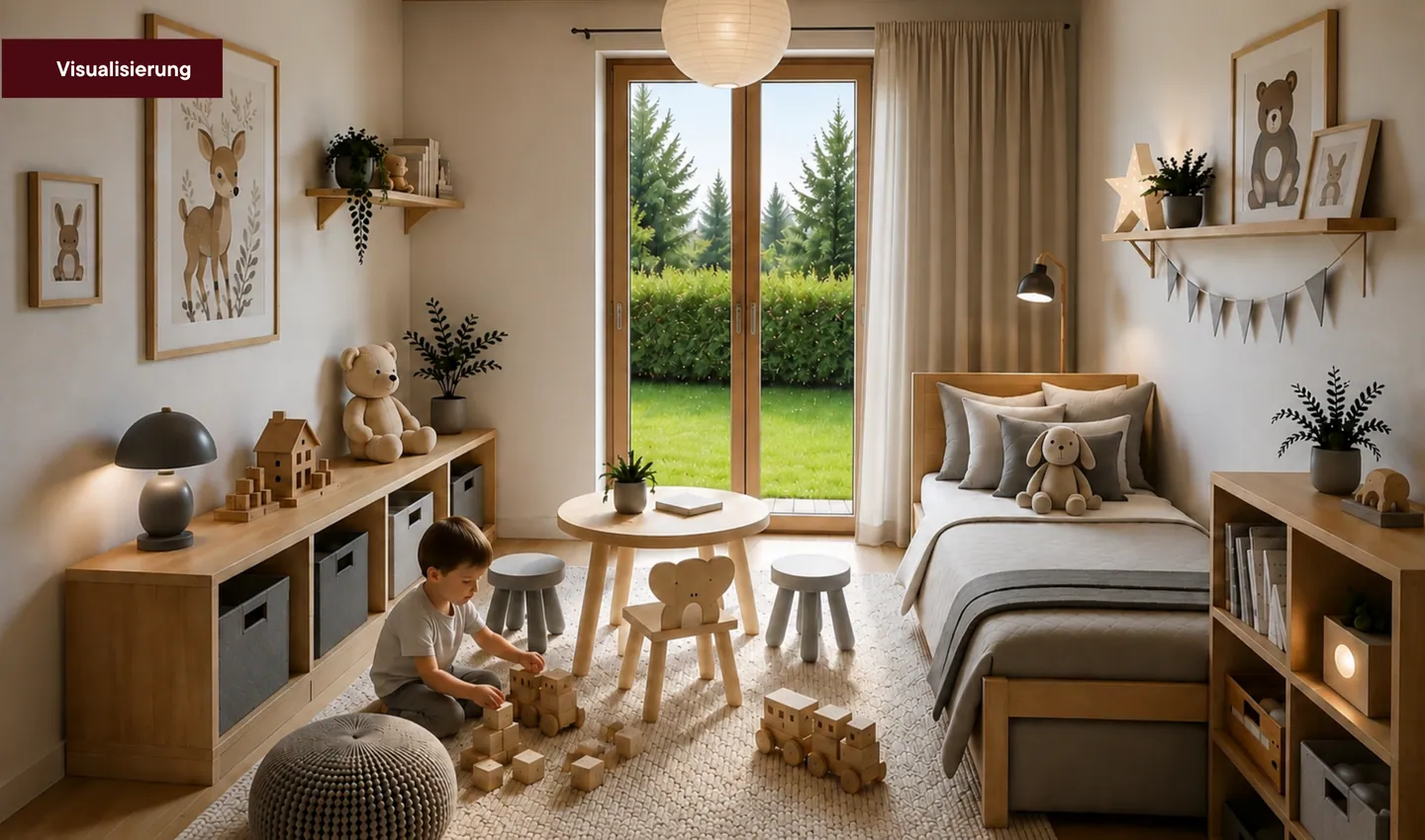 Kinderzimmer, Visualisierung